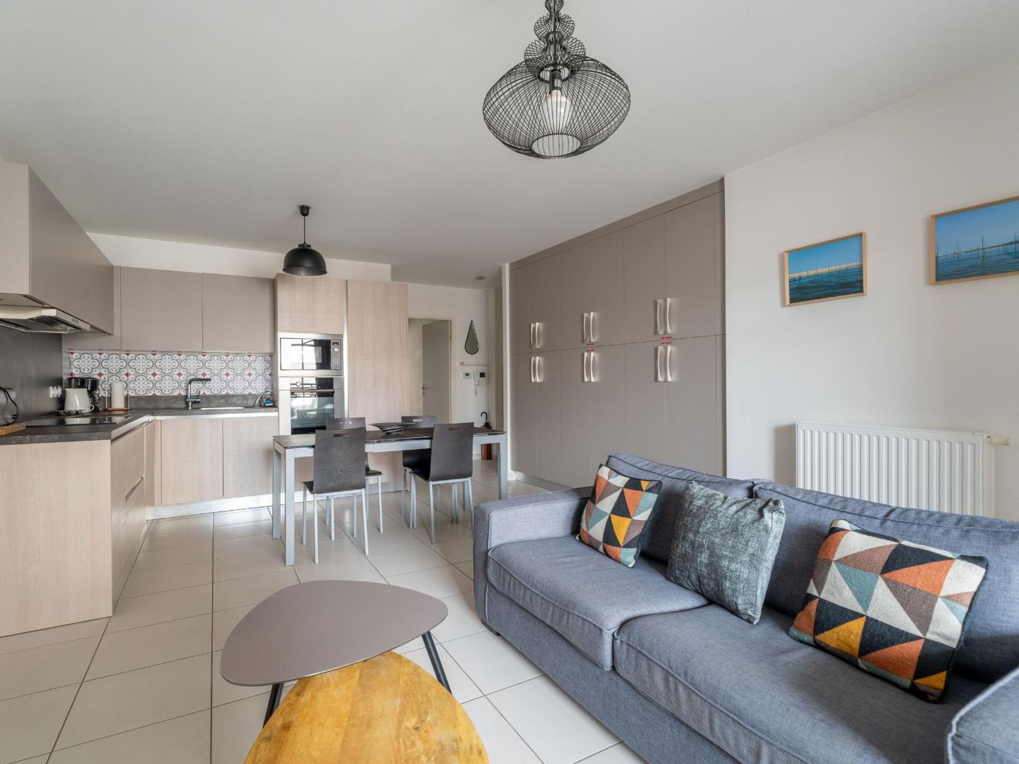 Appartement Central A Arcachon Avec 2 Chambres, Parking Prive Et Proche Plages - Fr-1-319-16 Buitenkant foto